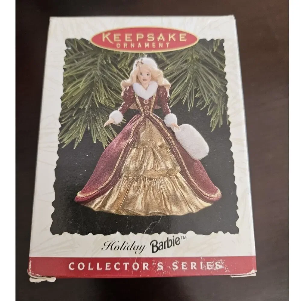 Vintage 1996 Hallmark Keepsake Ornament Collector's Series Holiday Barbie